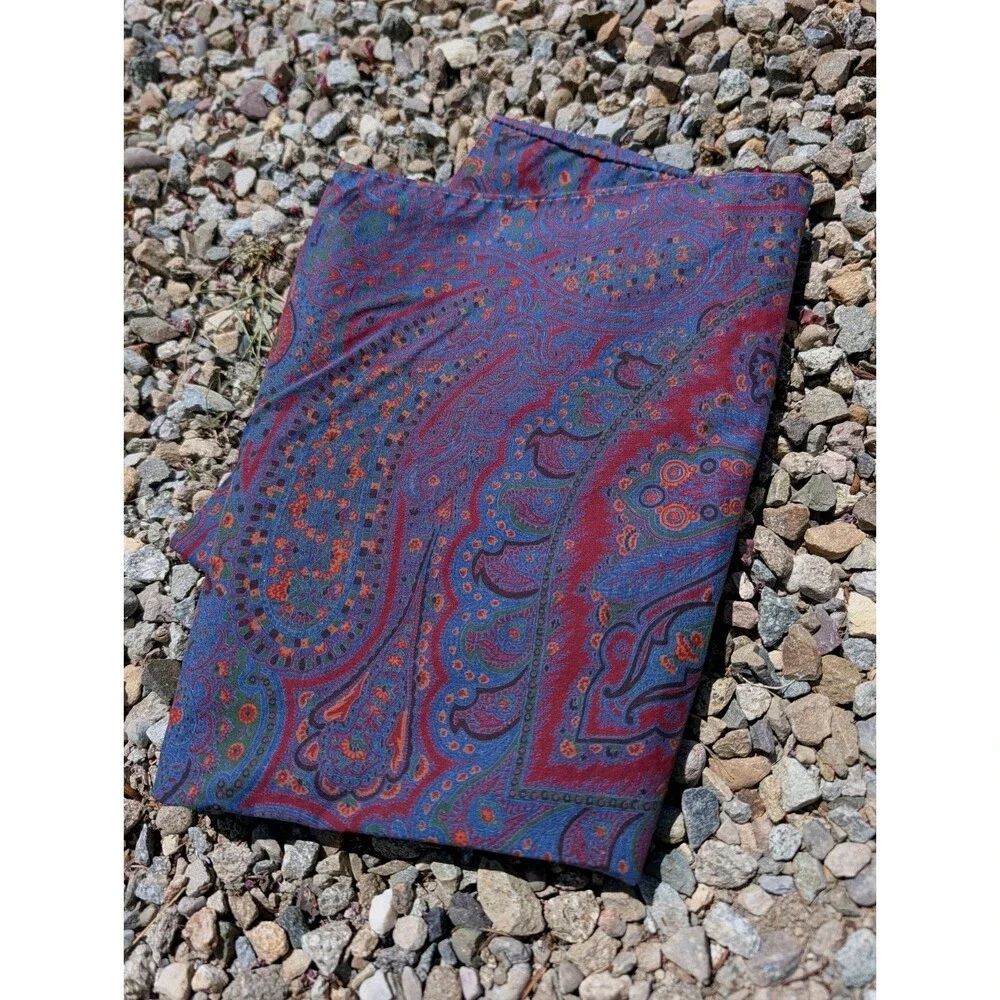 Vintage Ralph Lauren Retro Paisley Colored Standard Pillowcase Cotton RN 14927